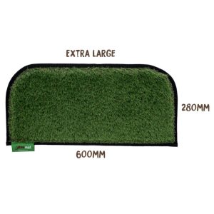 Muk Mat GREEN-XLSTEP-BLACK Caravan Step Extra Large 60 x 28cm Black Trim