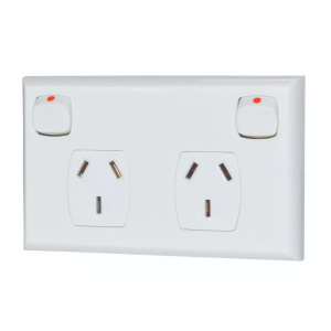 Coast RV 500-09052 Power Point Double 10A Double Pole C/W Cover Plate