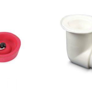 Camec 25mm Elbow Sink Waste Outlet + Red Plug