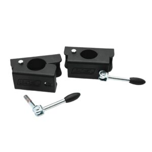 BOS 010-090 50mm Twin Clamp & Bolt w/ Swivel Handle - Black