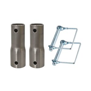 BOS 440-035 100mm Stainless Steel Stabiliser Leg Extensions with Lynch Pin (Pair)