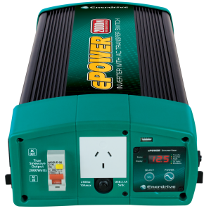 Enerdrive EN1120S-X-24V ePOWER 2000W True Sine Wave Inverter with AC Transfer Switch & Safety Switch