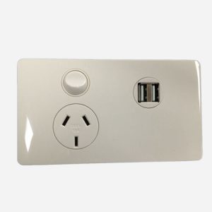 CMS 500-04402 Single Dual USB Power Outlet