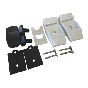 Fiamma 98655-176 White Plastic Leg Wall Bracket Kit