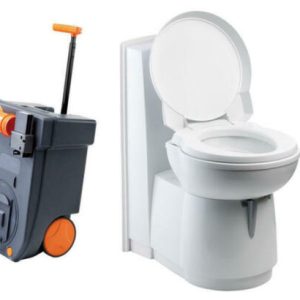 Thetford 93365SP C263 China Bowl Toilet 12V Swivel Cassette Toilet
