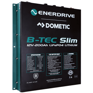 Enerdrive EPL-200BT-12V-SLIM B-TEC LiFeP04 12v 200Ah Slimline Lithium Battery