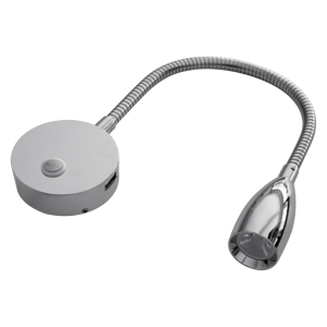 Transeng TRA-RLG-CHROME Gooseneck Chrome Reading Light with USB Charging Port