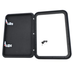 Coast Door 3 - Black 415 x 581 with Chrome Locks