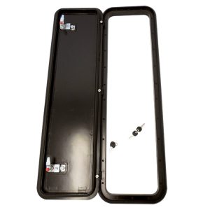 Coast Door 5 - Black 288 x 953 with Chrome Locks